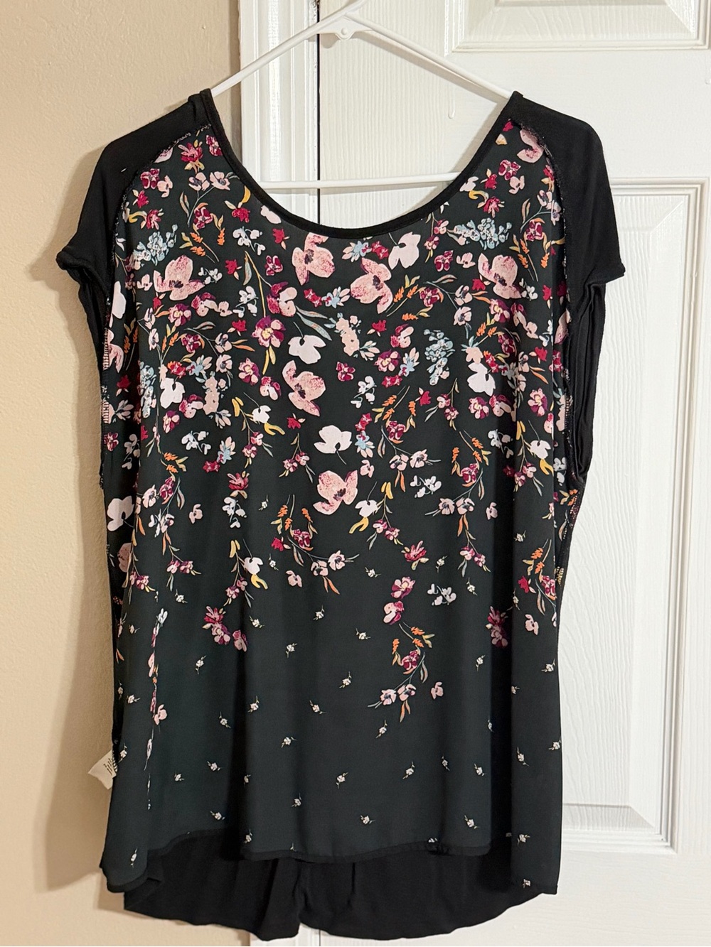 Women's Black Floral Blouse - Mauriceās
